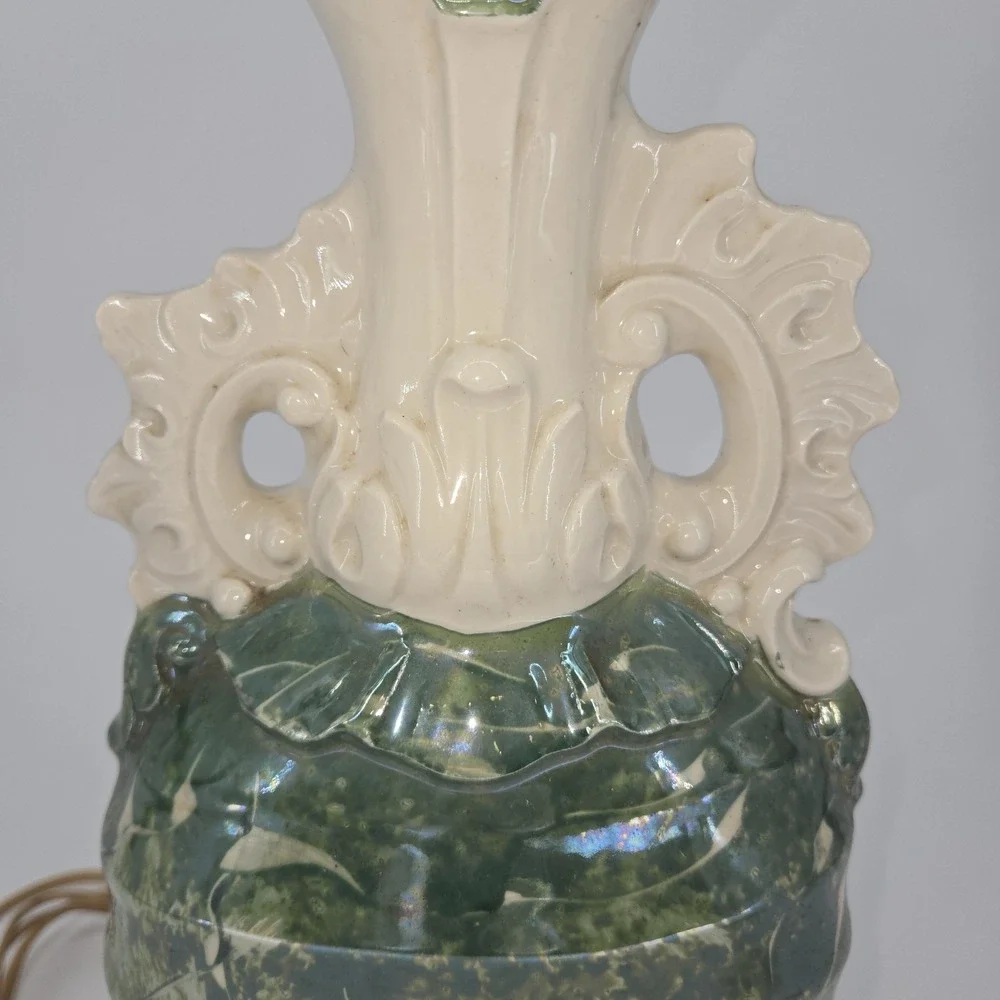 Vintage Italian Capodimonte Style Ceramic Table Lamp 33